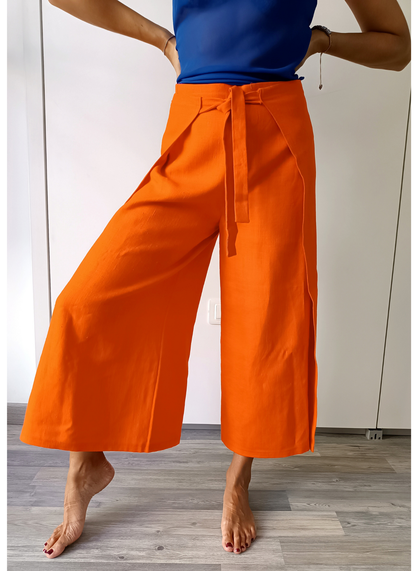 Pantalone pareo arancione