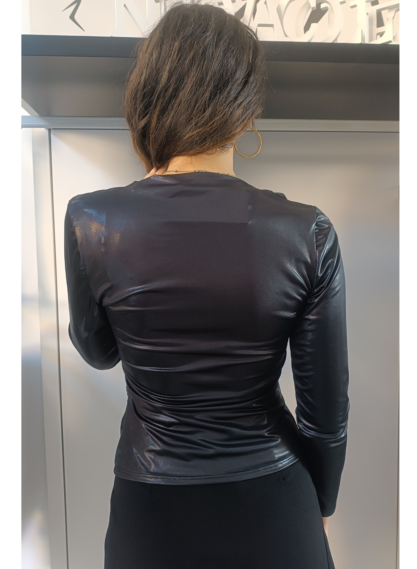 Maglia effetto vinile