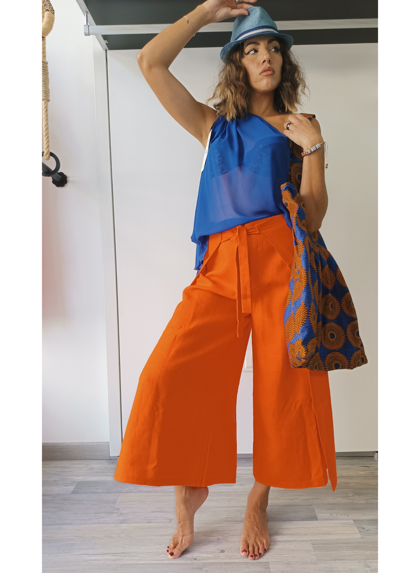 Pantalone pareo arancione