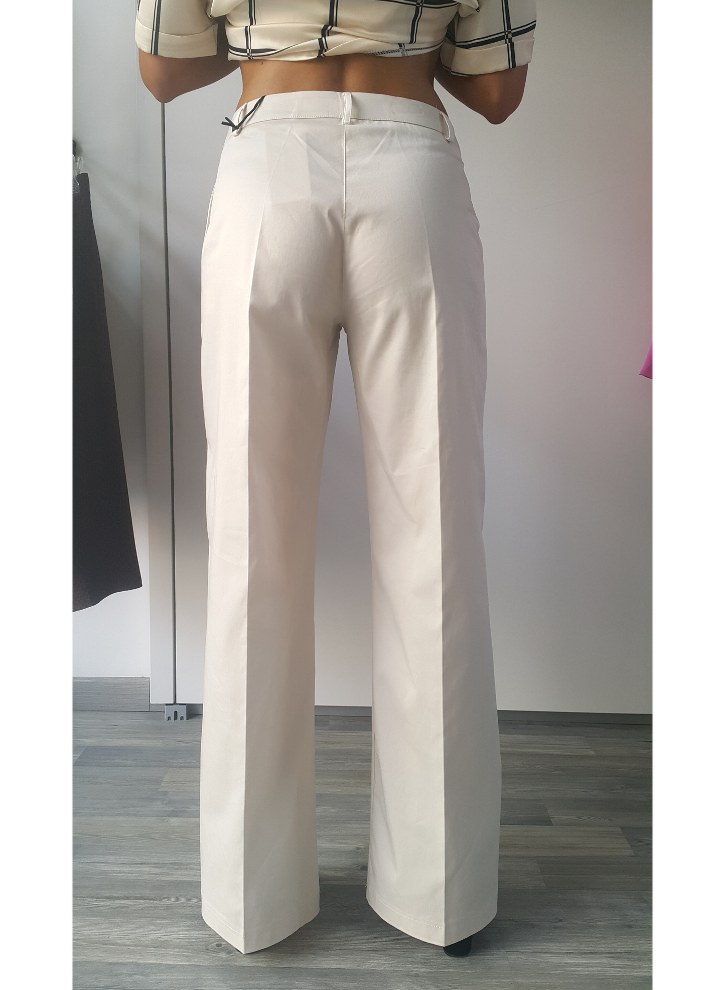 Pantaloni palazzo color ghiaccio