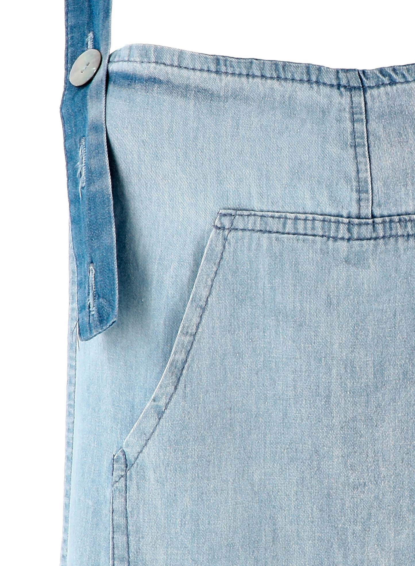 Tuta intera in denim sfumato