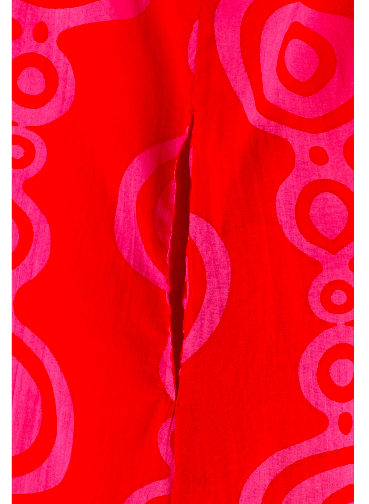 Tuta intera arancio e fucsia