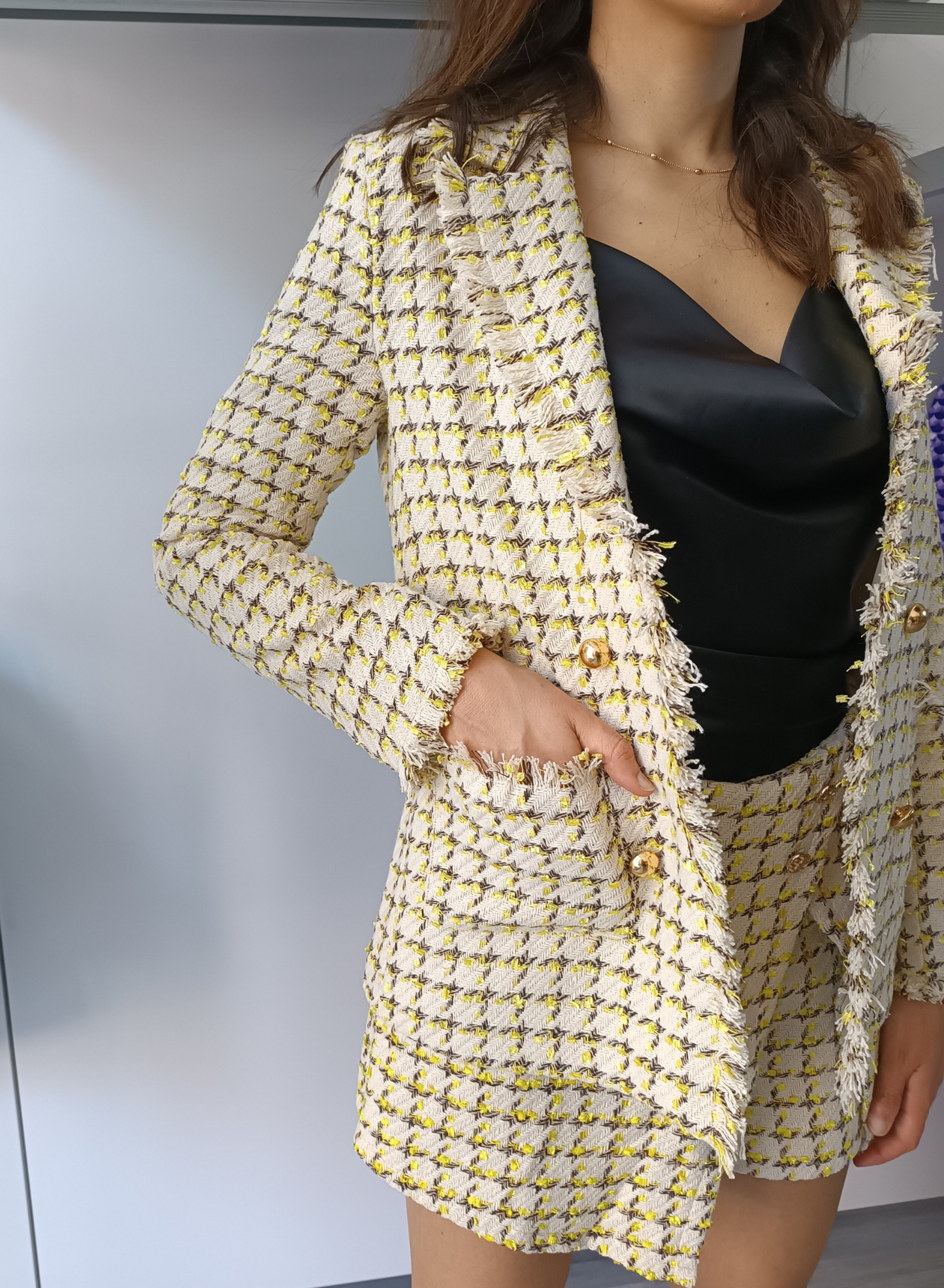 Blazer doppiopetto in tweed