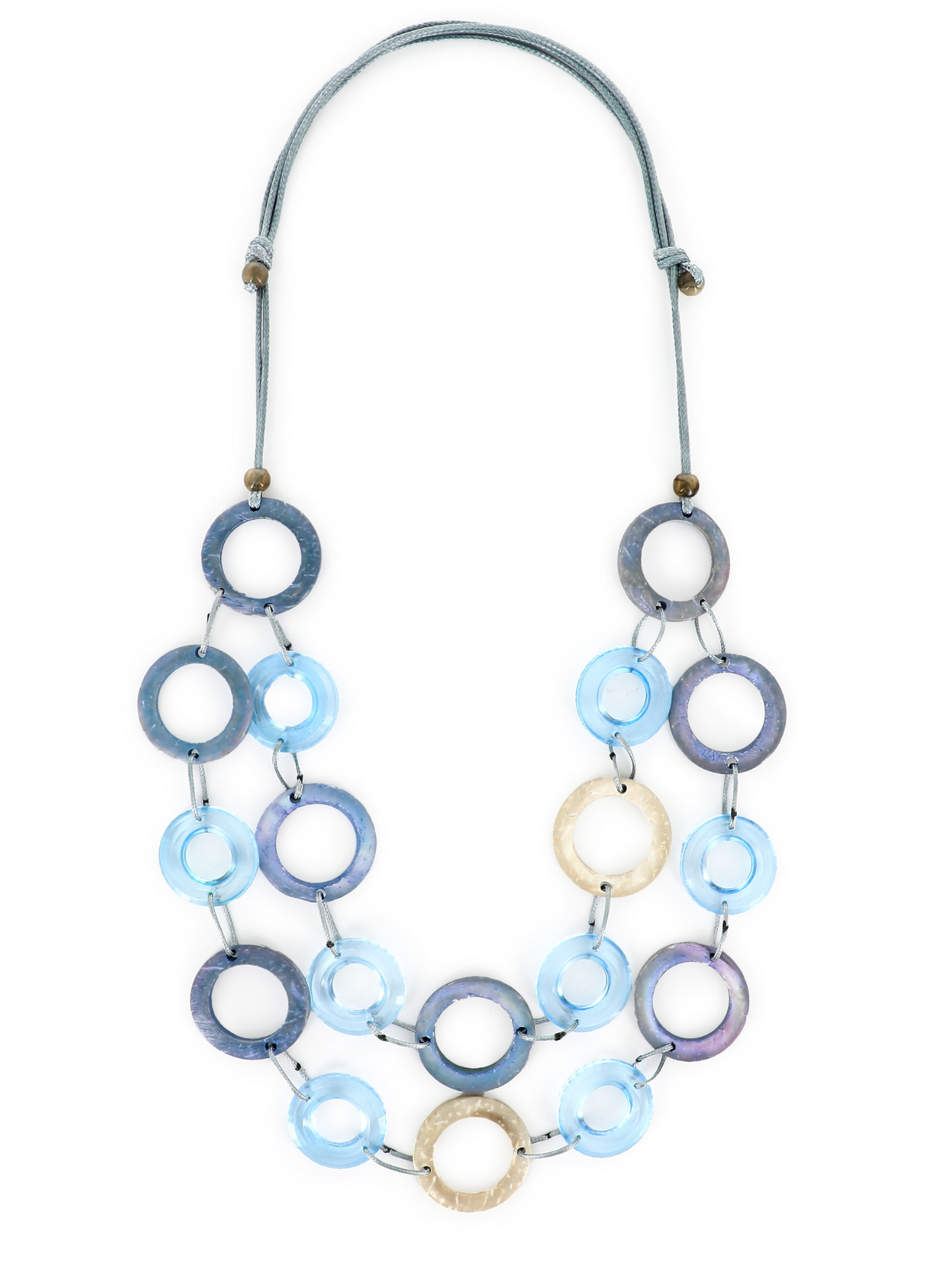 Collana lunga azzurra