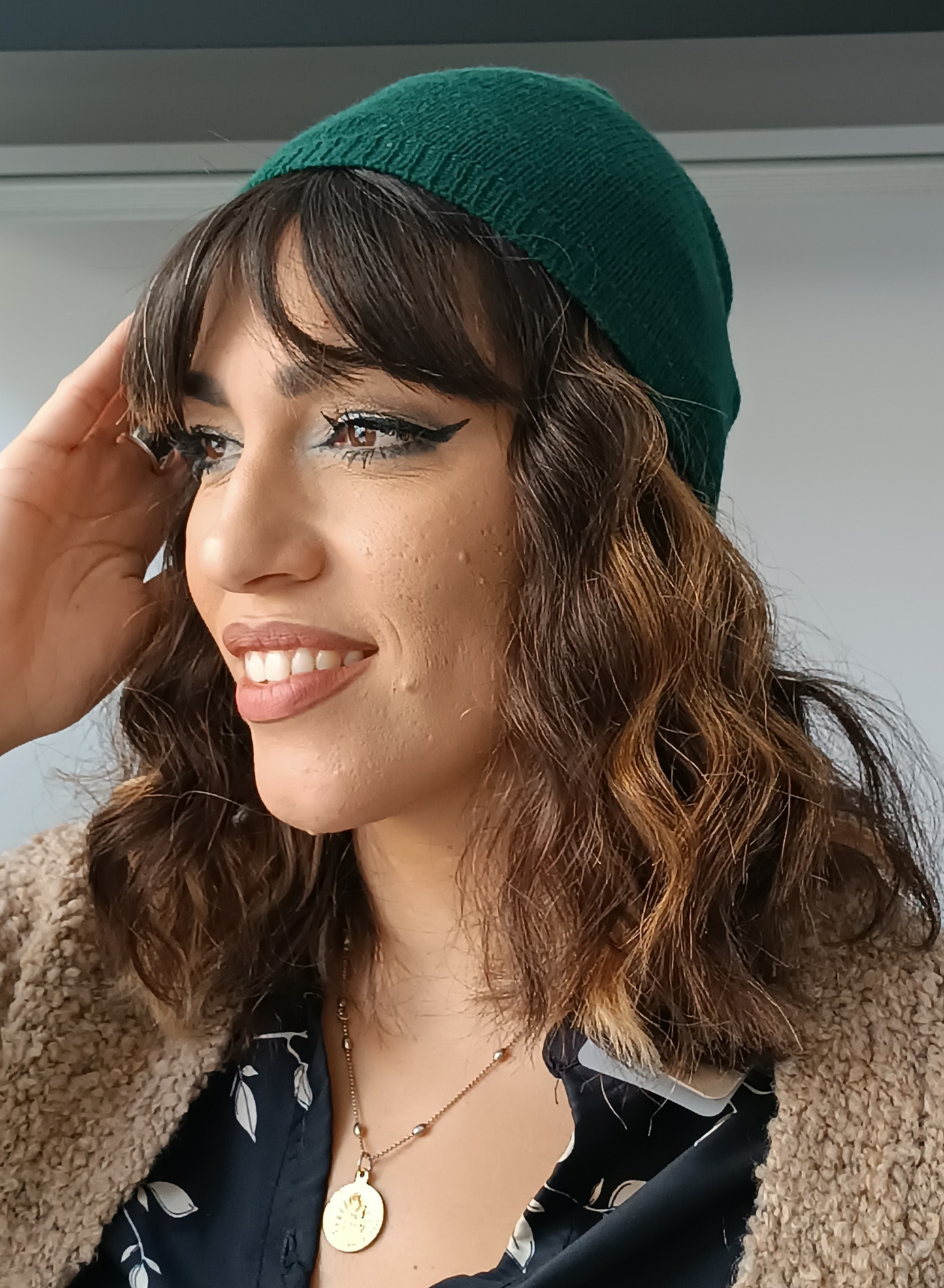 Cappellino misto cachemire