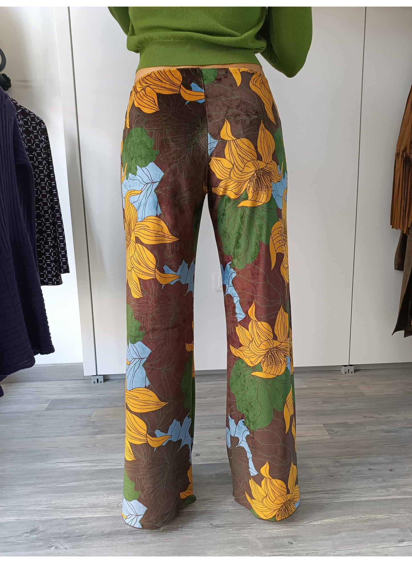 Pantaloni fantasia in velluto