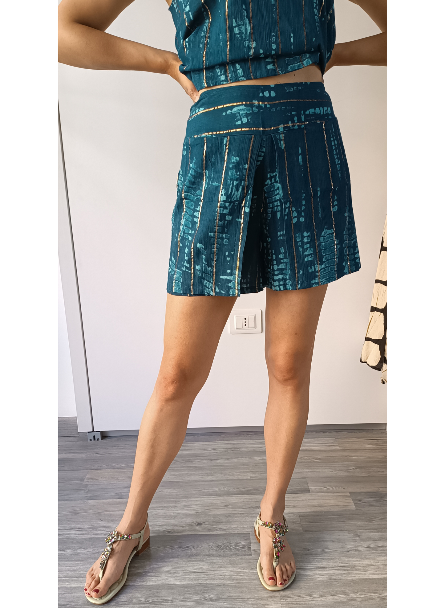 Shorts fantasia ottanio