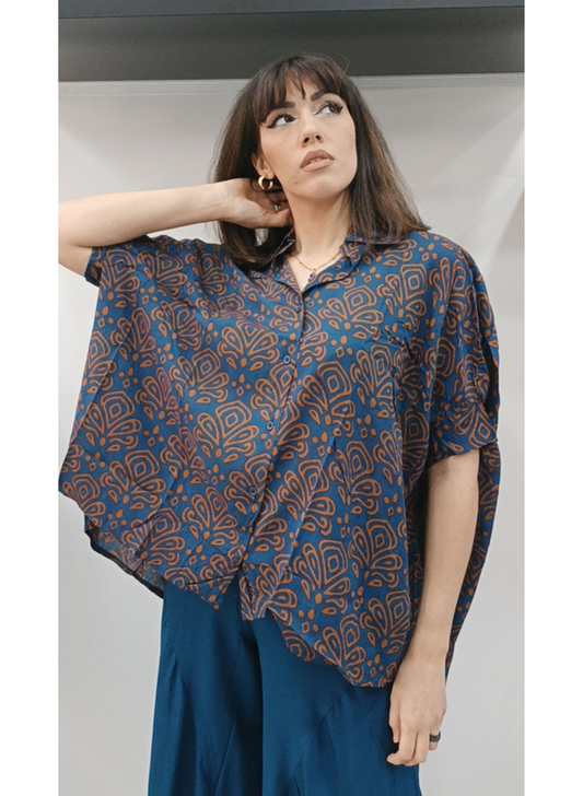 Camicione oversize in fantasia