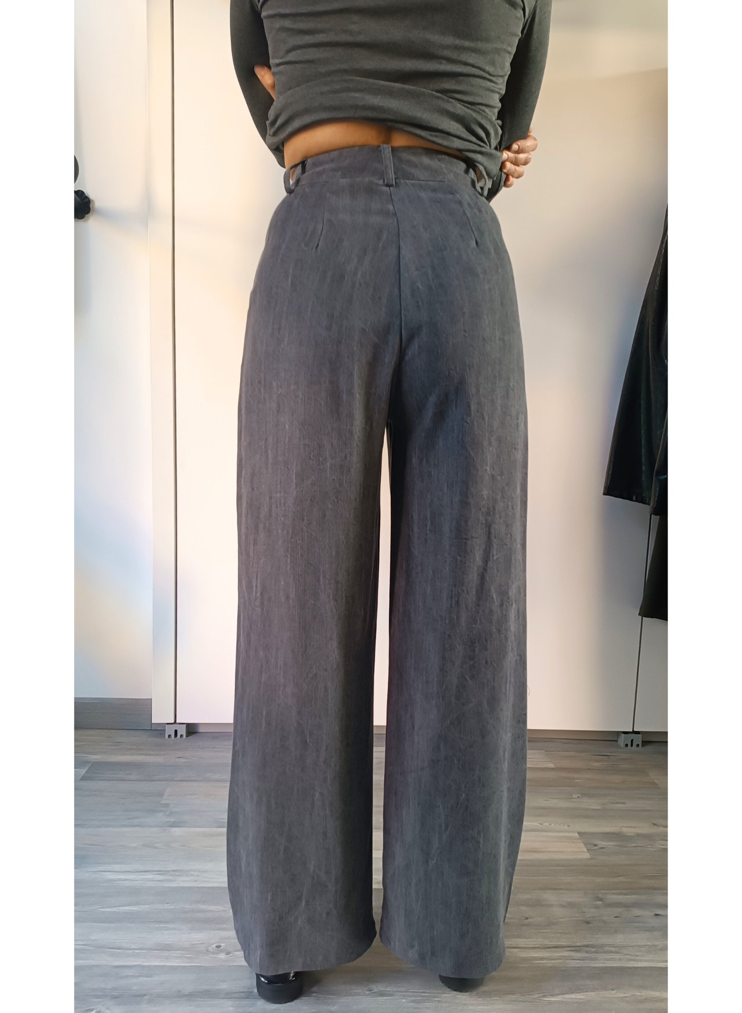 Pantaloni palazzo grigi