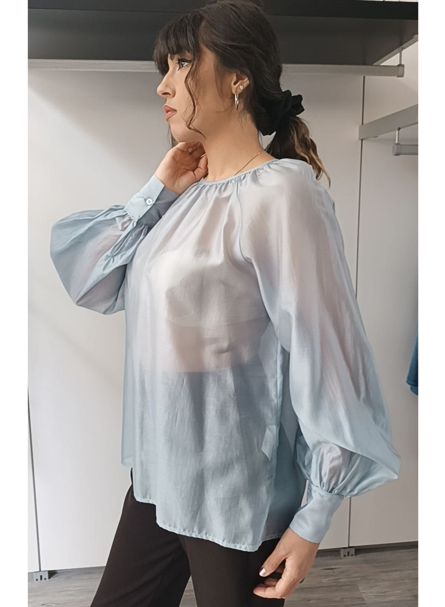 Blusa azzurra