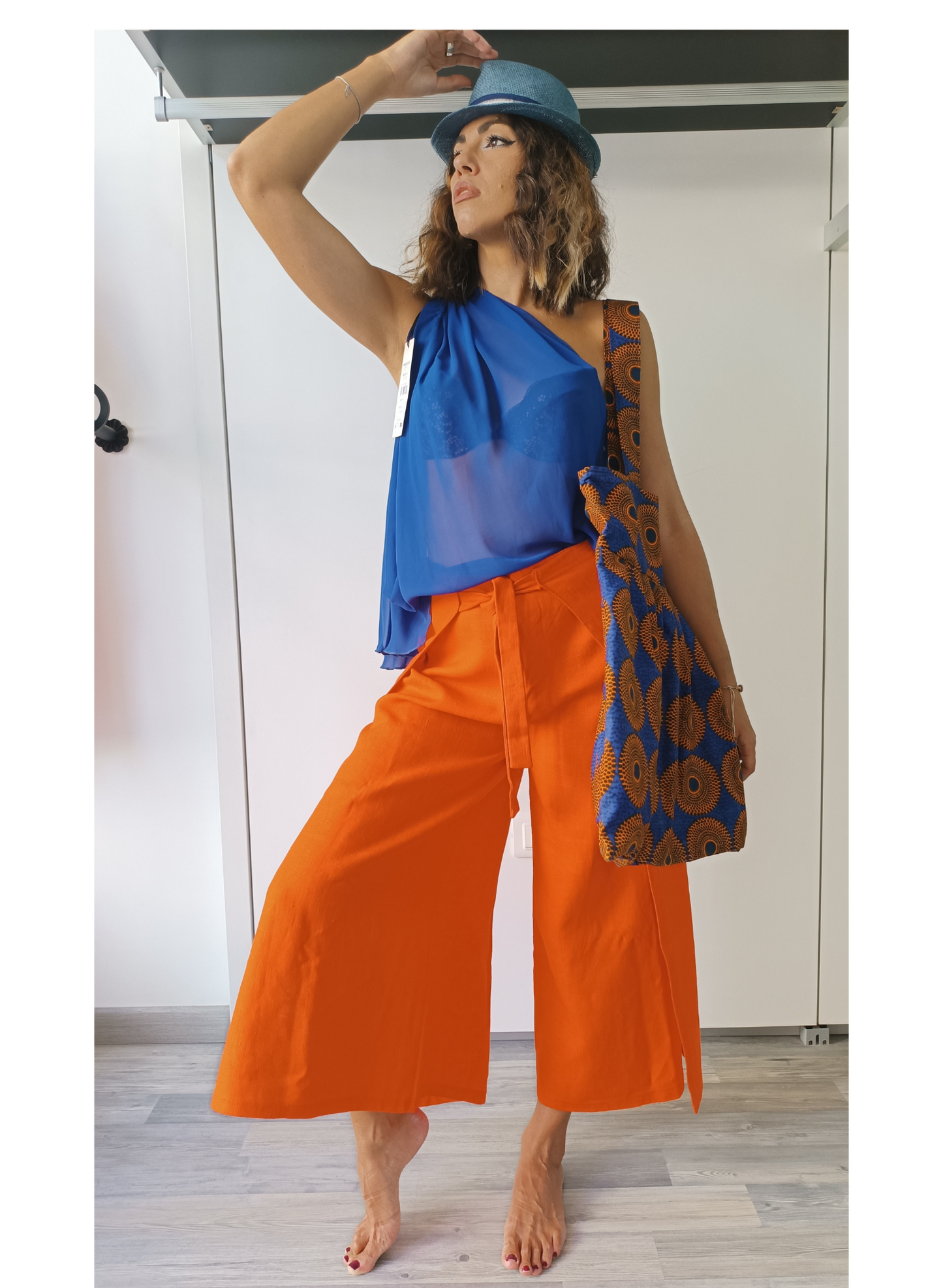 Pantalone pareo arancione