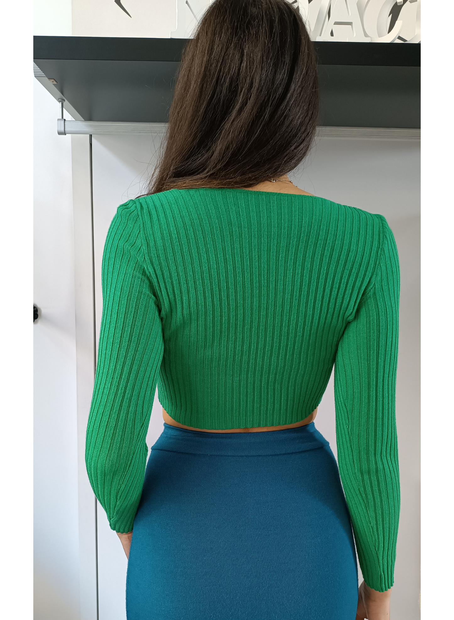 Maglia Crop Verde