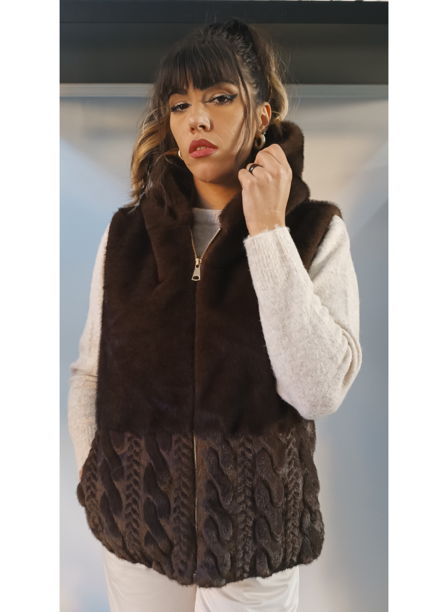 Smanicato ecopelliccia