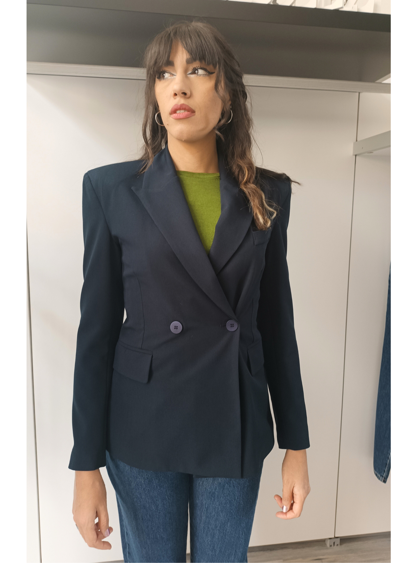 Blazer blu doppiopetto