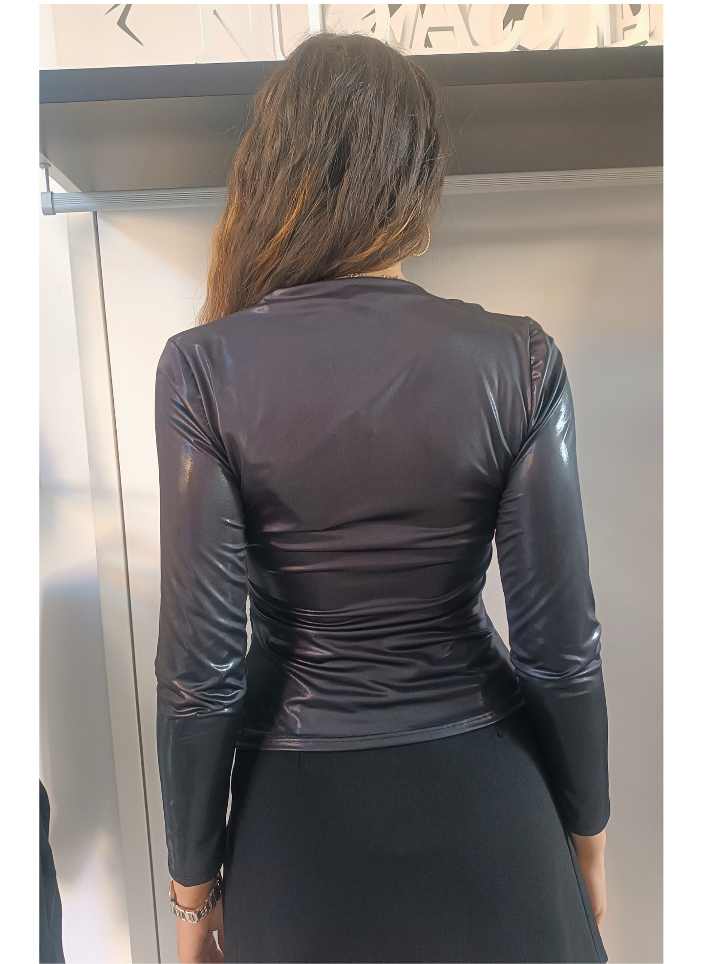 Maglia effetto vinile