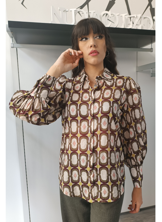 Camicia fantasia astratta