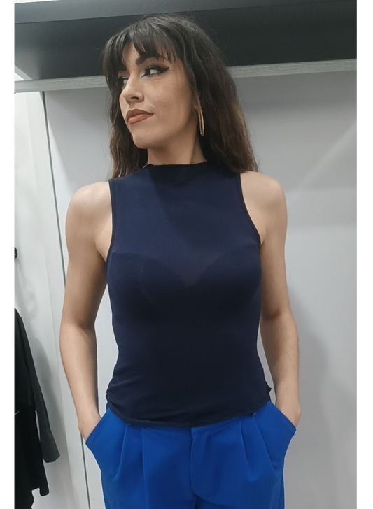 Top sottogiacca Blu
