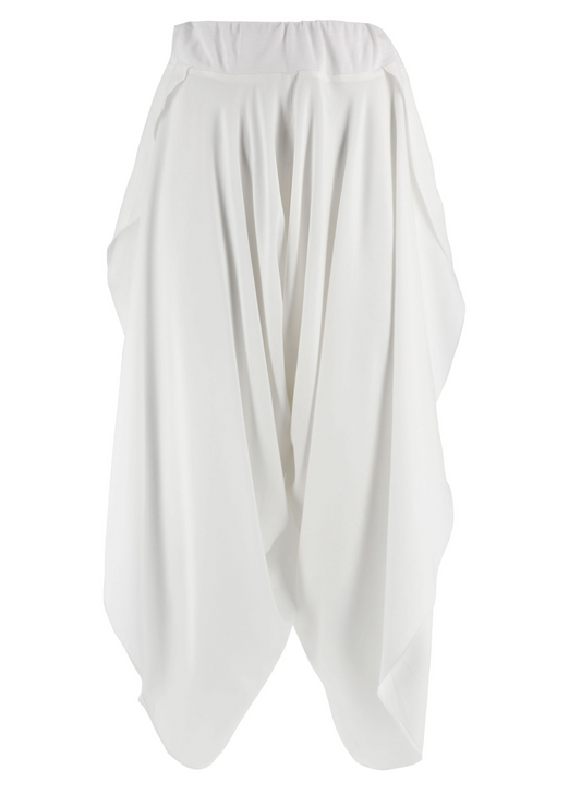 Pantaloni modello harem bianchi