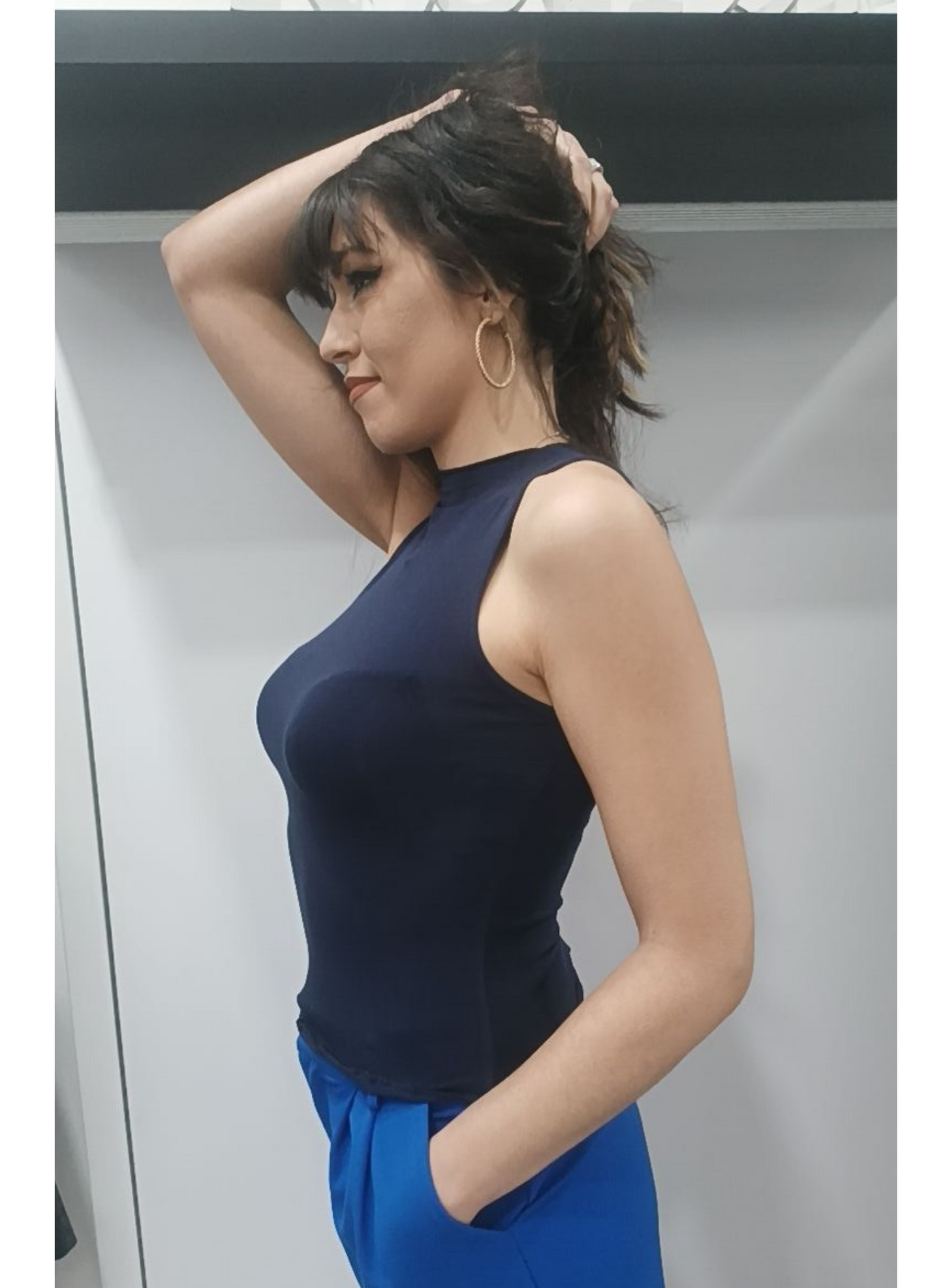 Top sottogiacca Blu