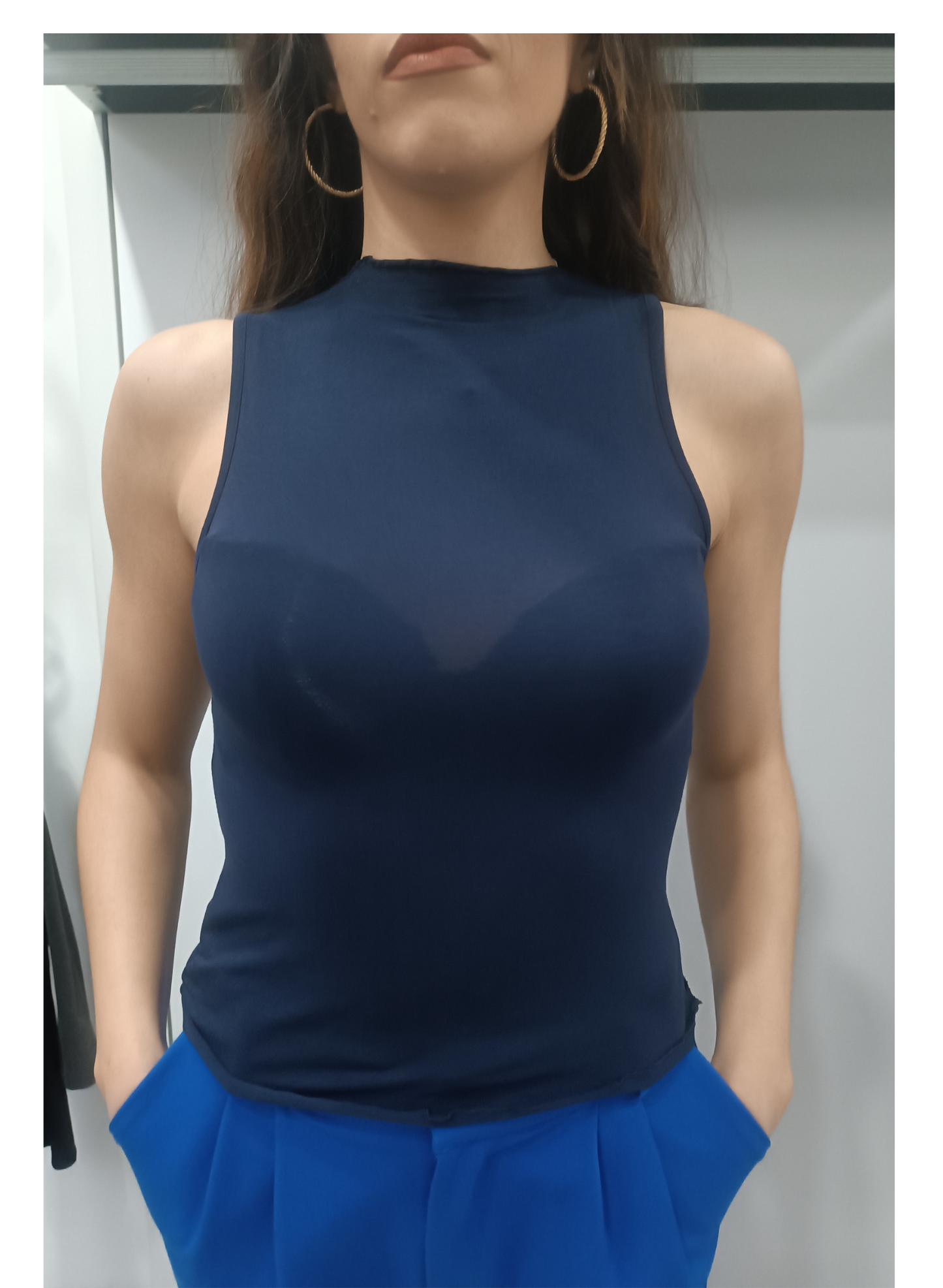 Top sottogiacca Blu