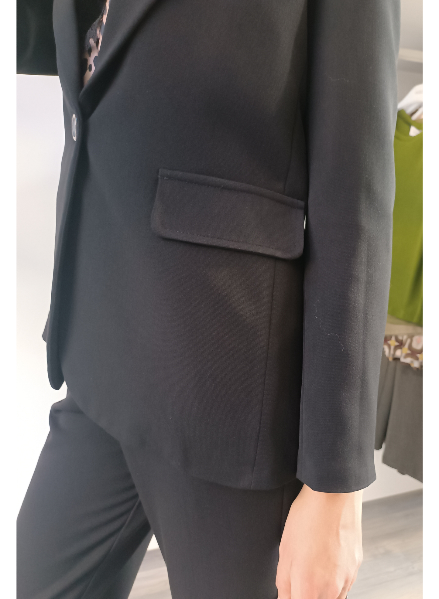 Giacca monopetto nera