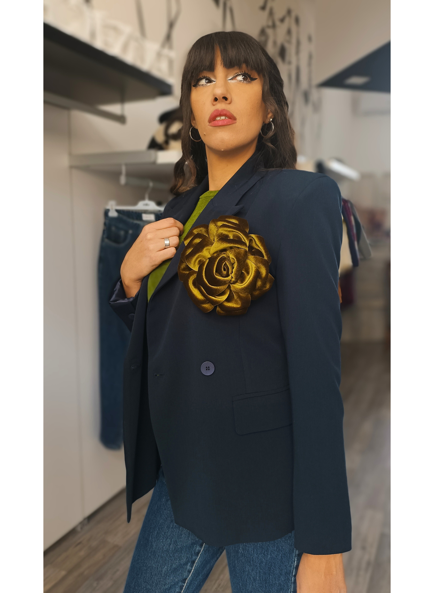 Blazer blu doppiopetto