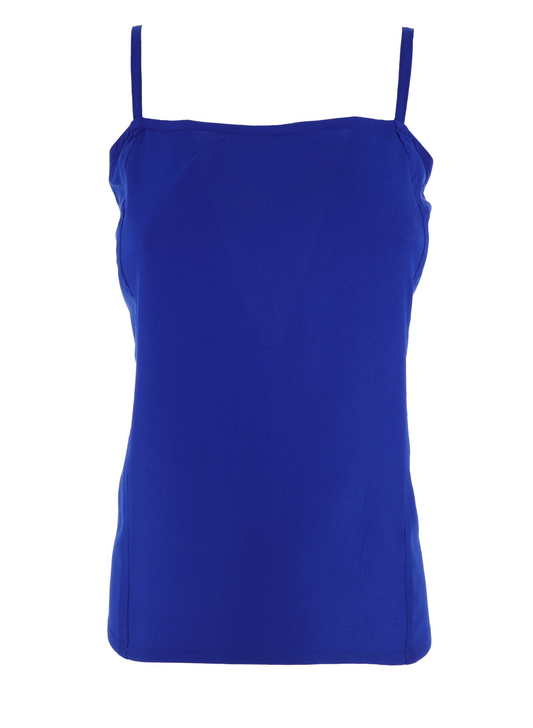 Top cotone bluette