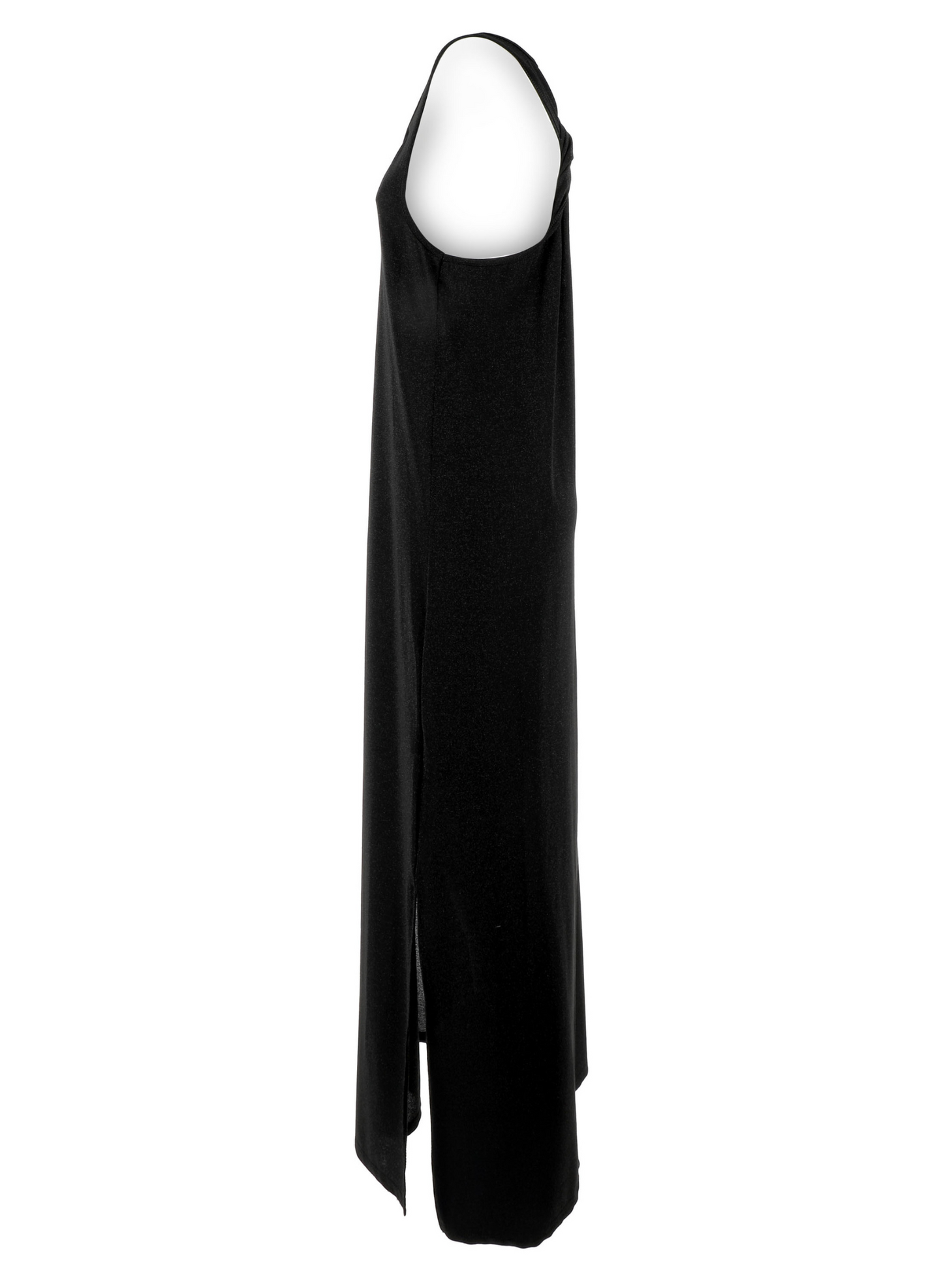 Abito lungo nero lurex