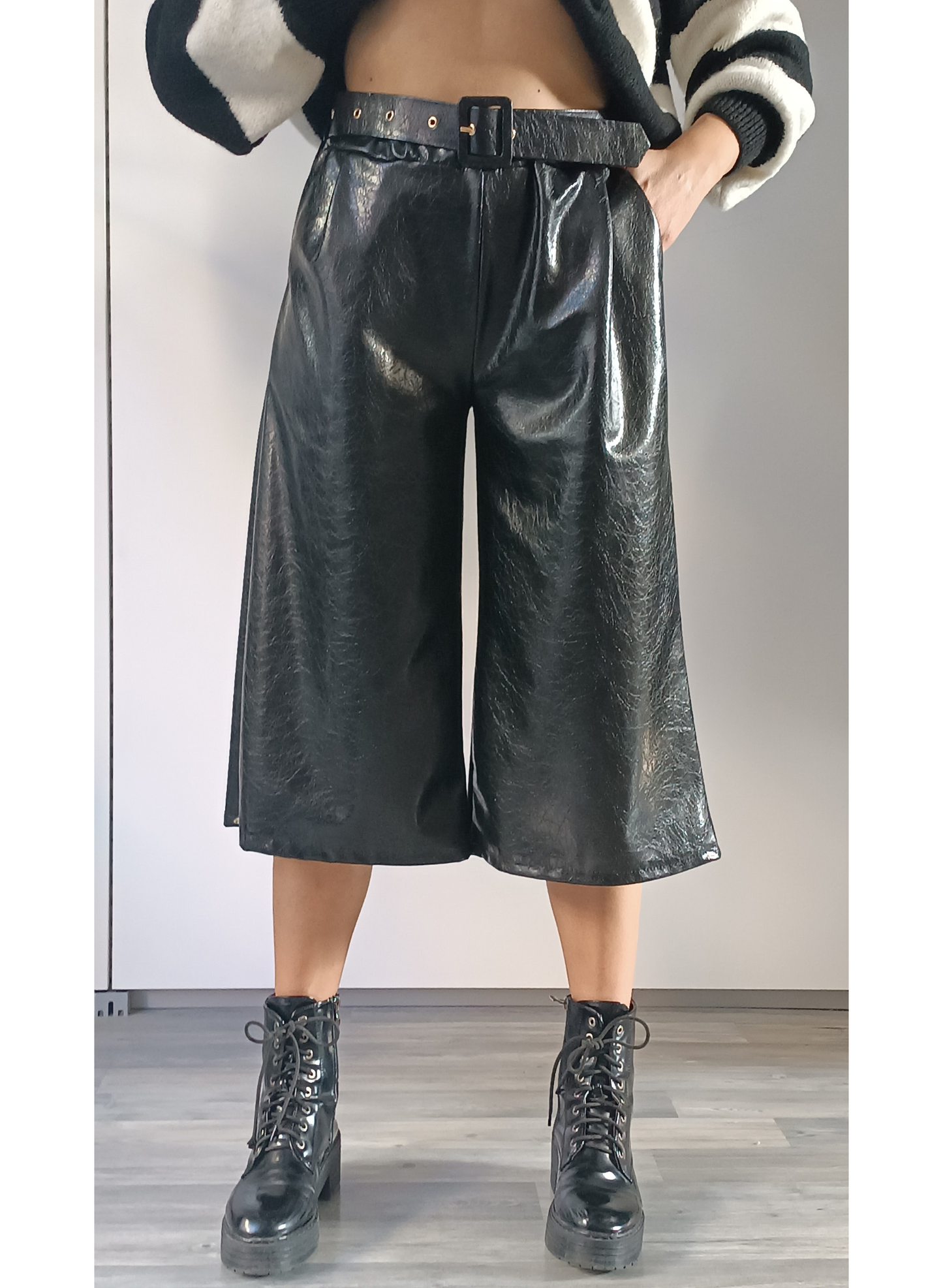 Pantagonna ecopelle nero