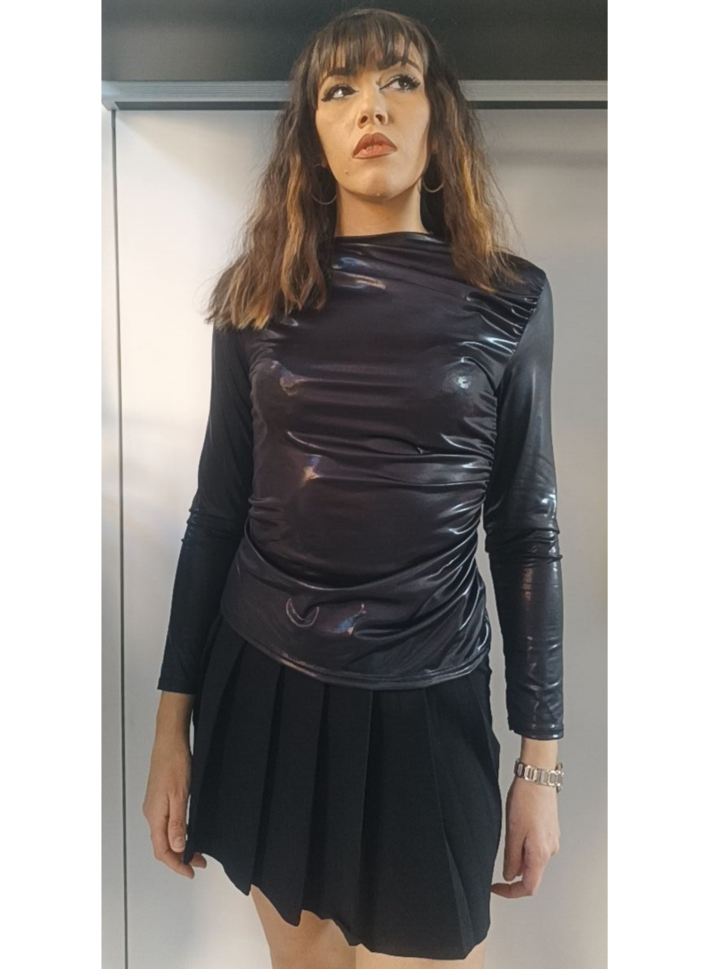 Maglia effetto vinile