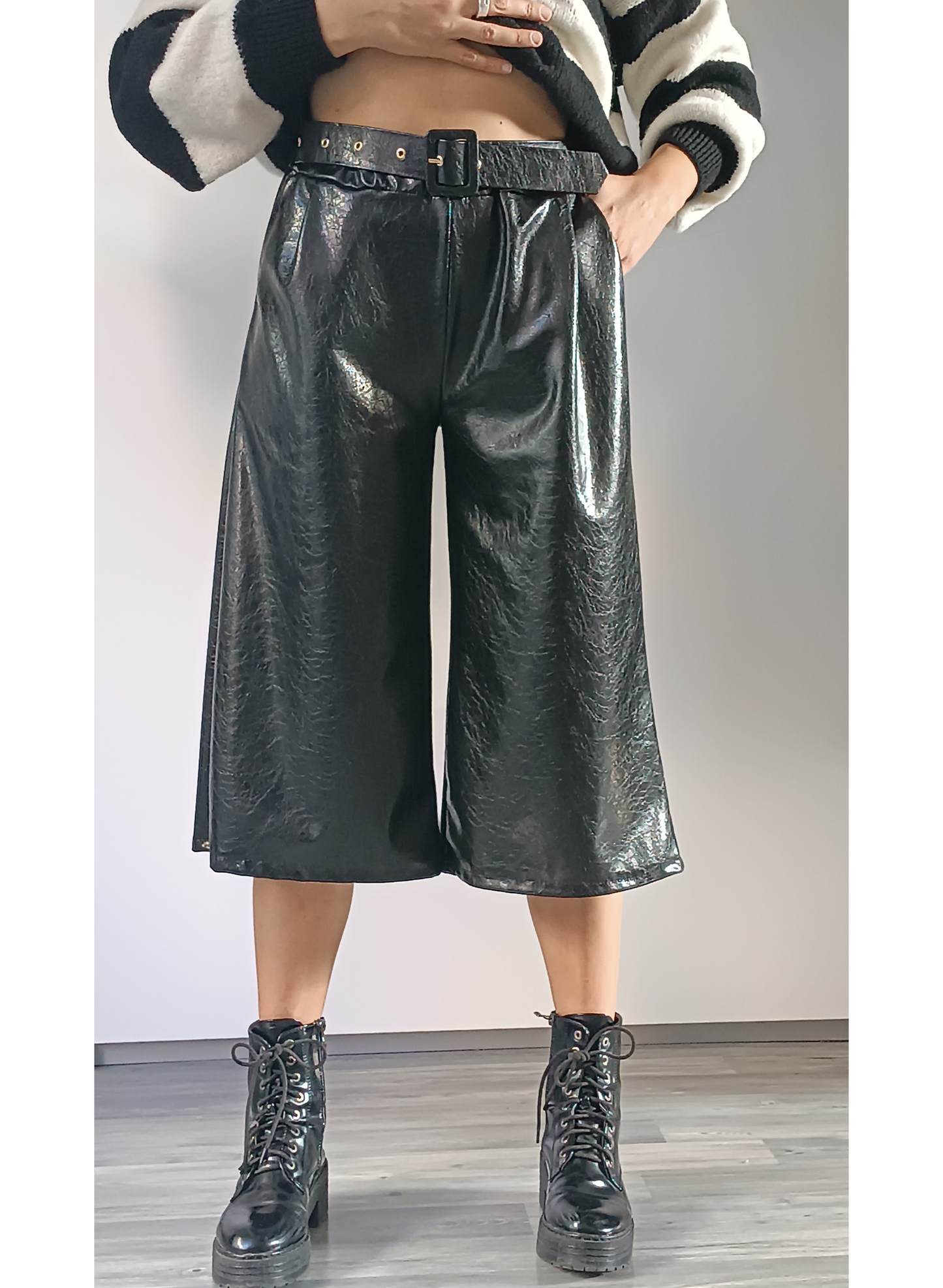 Pantagonna ecopelle nero