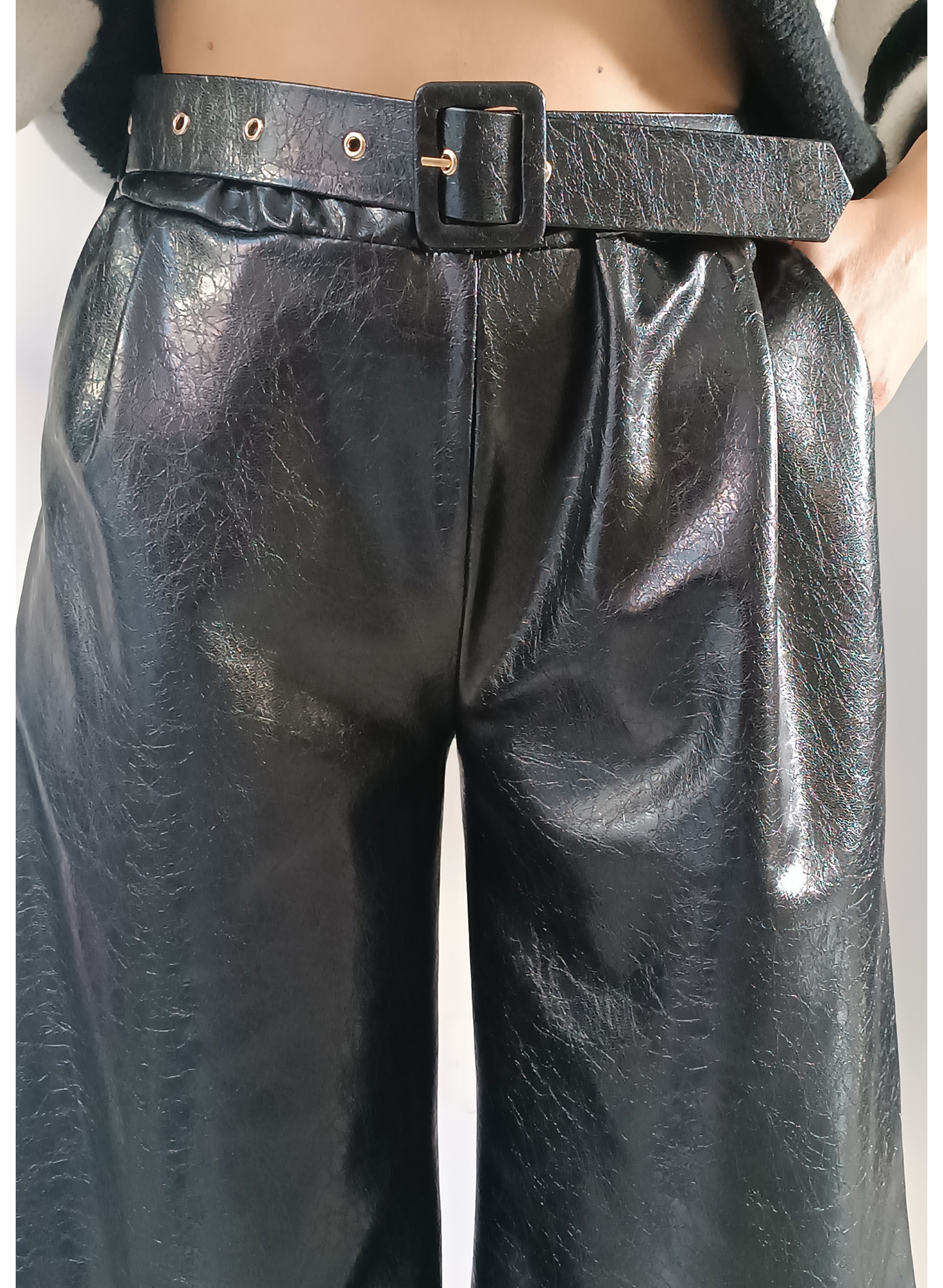 Pantagonna ecopelle nero