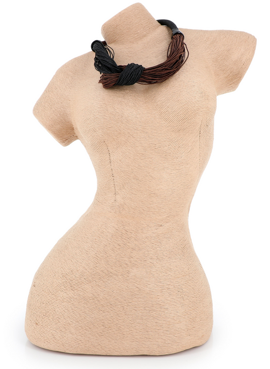 Collana bicolore "Nodo"