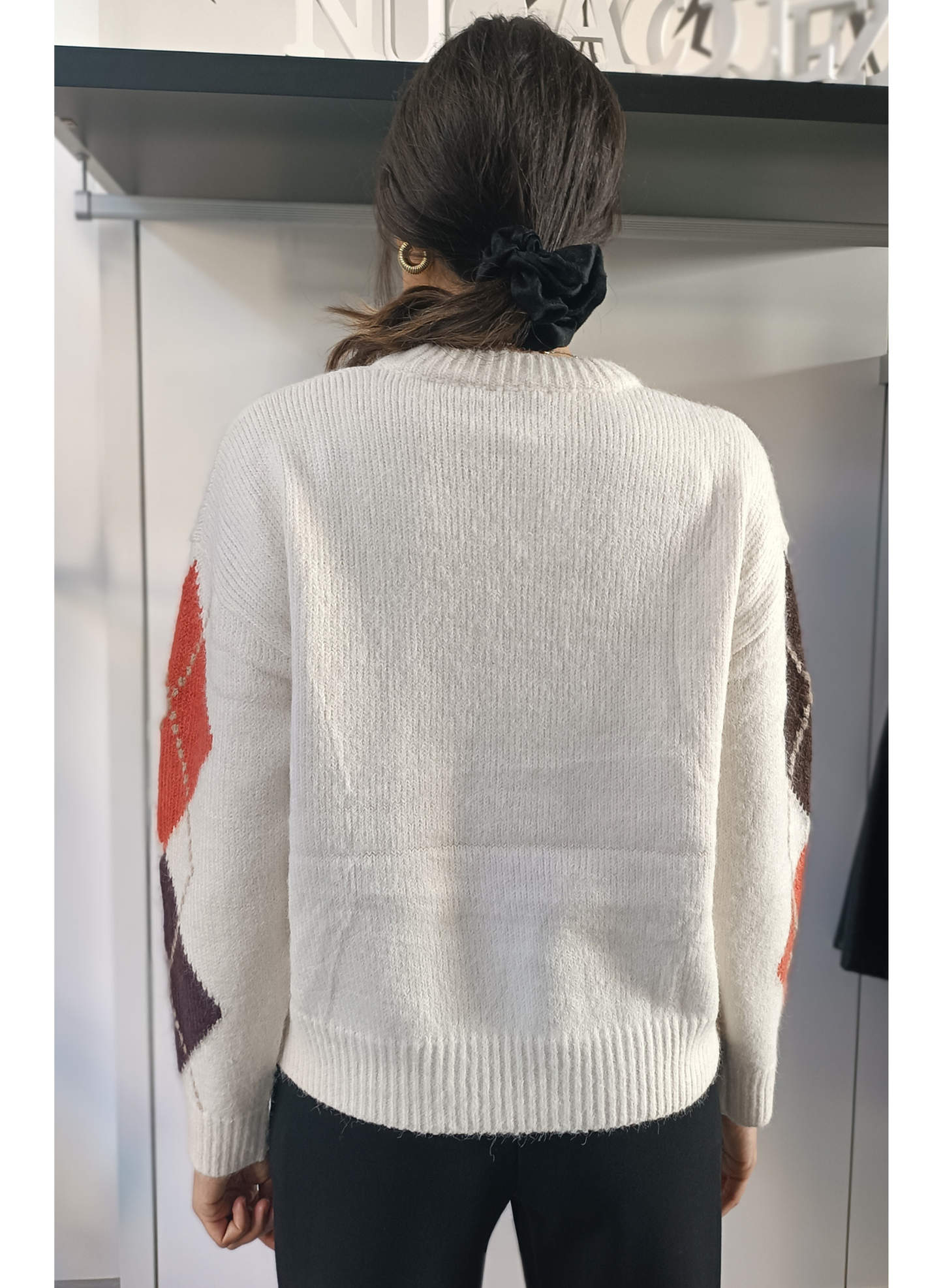 Pullover Rombi Panna