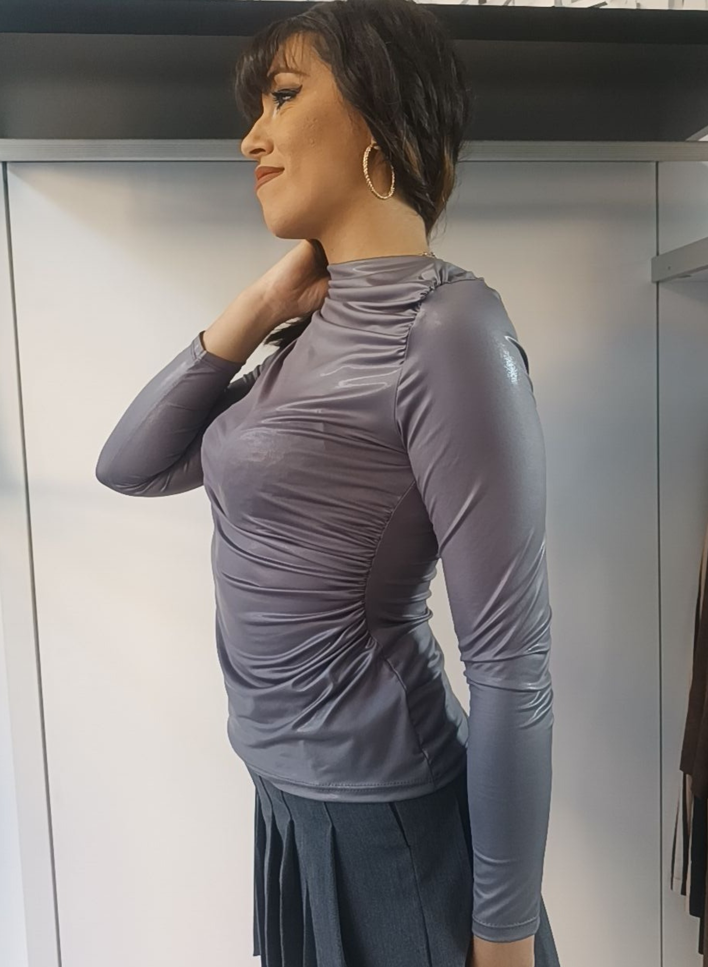 Maglia effetto vinile