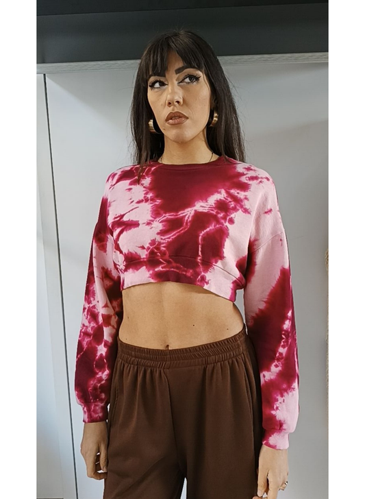Maglia Crop Tie Dye