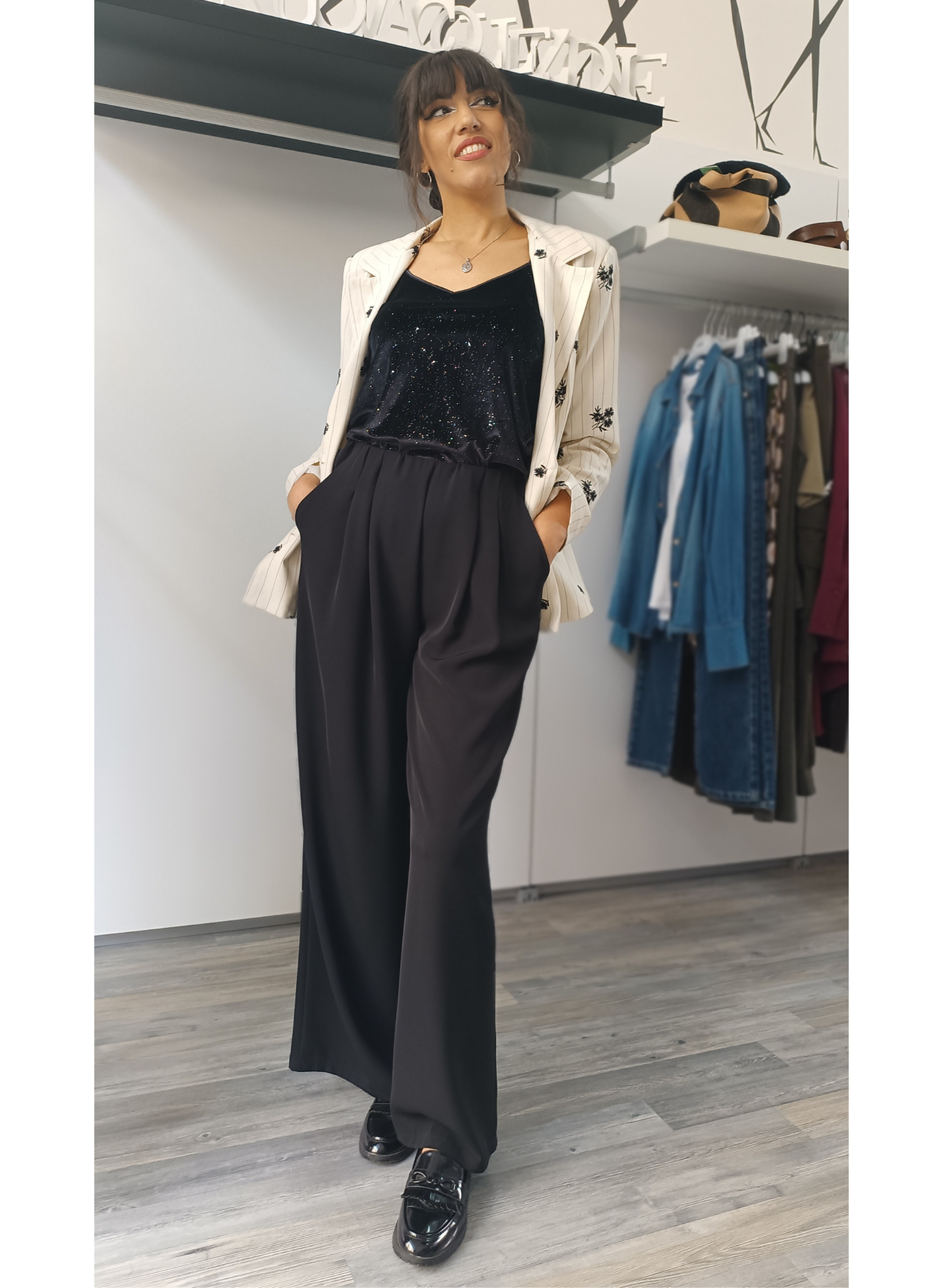 Pantaloni palazzo neri