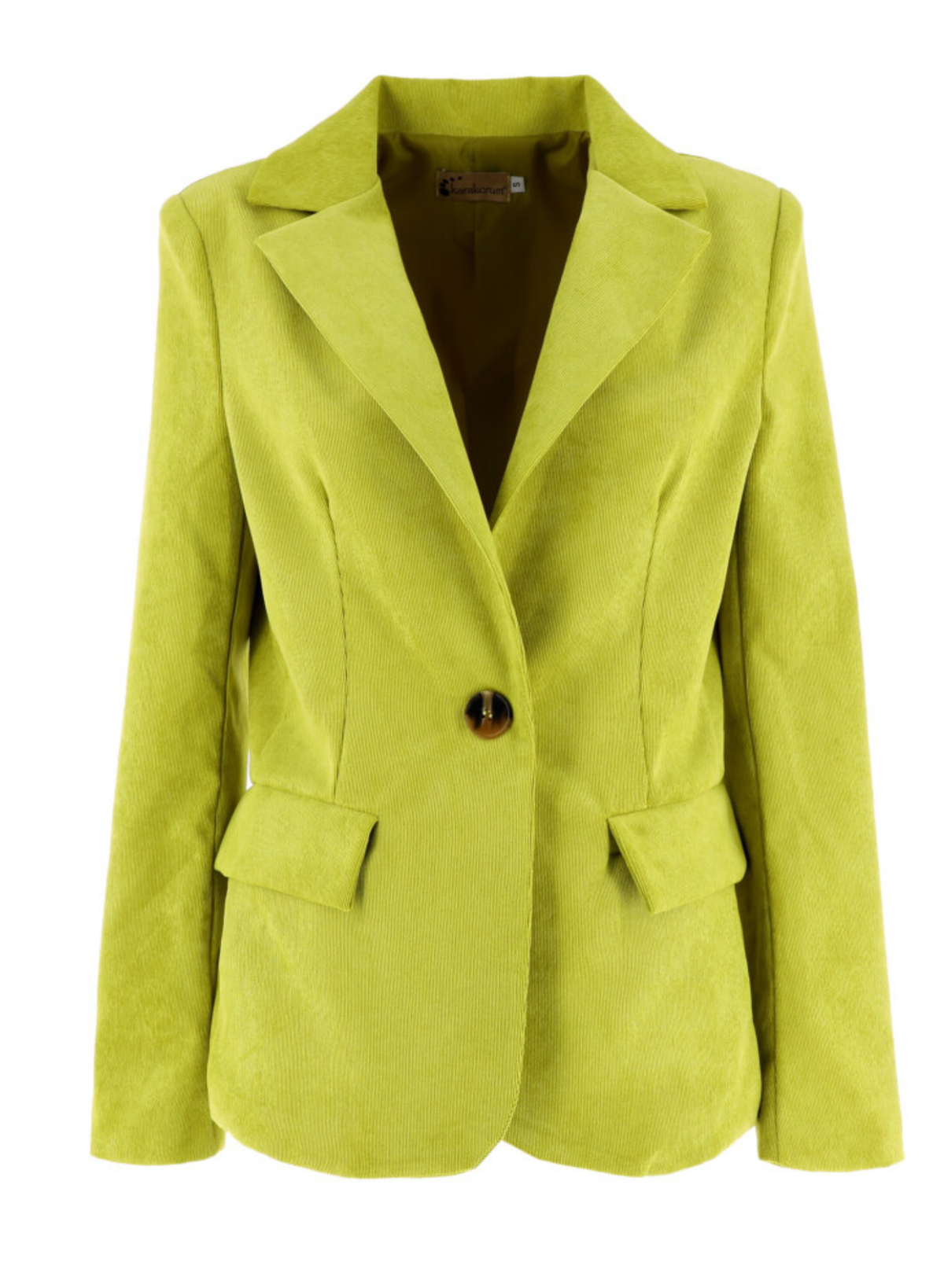Giacca velluto lime