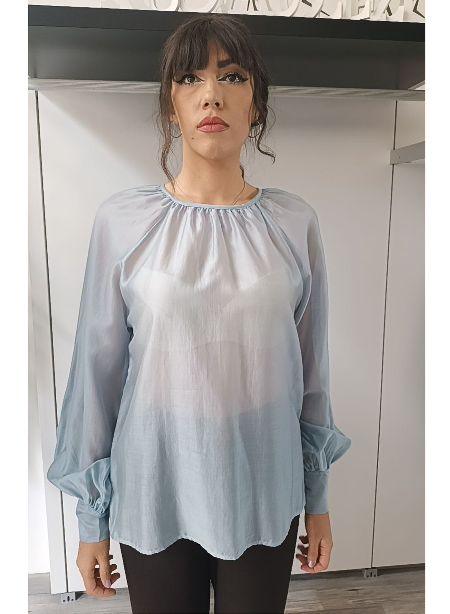 Blusa azzurra