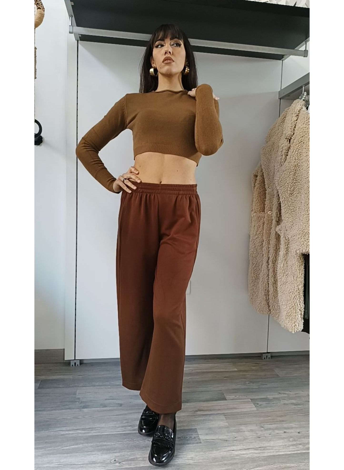Pantaloni con elastico in vita