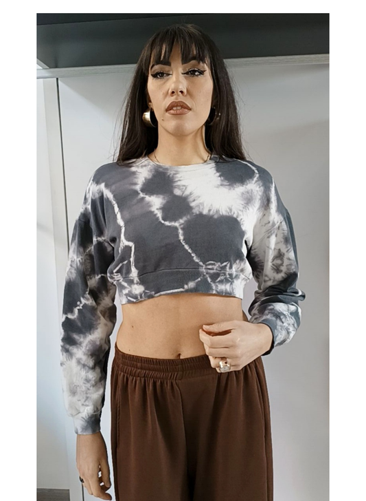 Maglia Crop Tie Dye