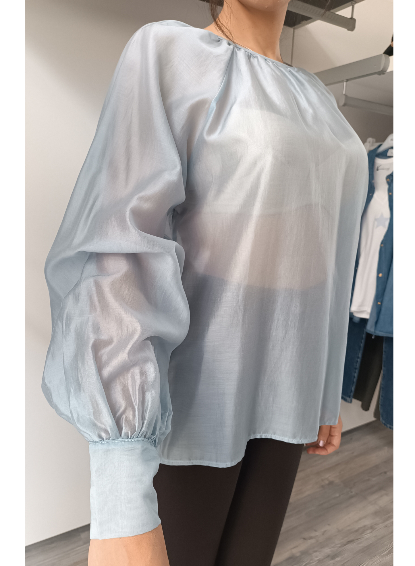 Blusa azzurra